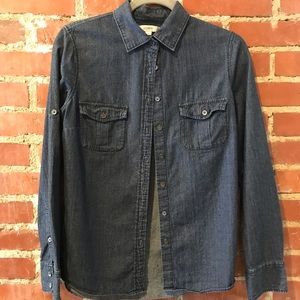 J. CREW CLASSIC DENIM LONG SLEEVED SHIRT